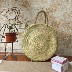 Bolso palma redondo asas de palma