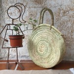 Bolso palma redondo asas de palma