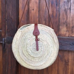 Bolso palma asa larga y cierre