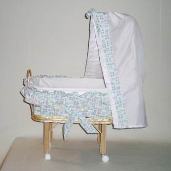 Comprar Cuna muñeca vestida de mimbre tupida en CesteriaGretel.Com