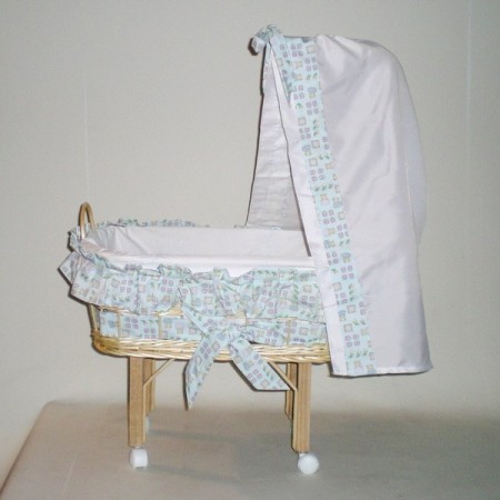 Comprar Cuna muñeca vestida de mimbre tupida en CesteriaGretel.Com