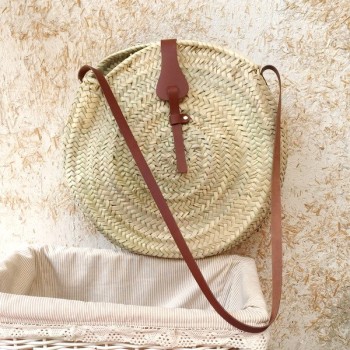 Bolso palma asa larga y cierre