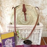 Bolso palma asa larga y cierre