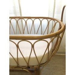 Cuna oval caña c/colchón