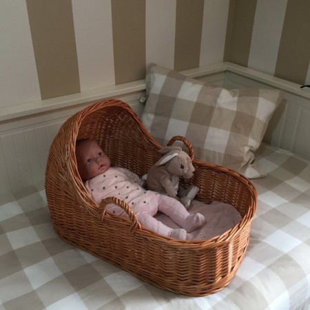 Capazo con capota para bebé REBORN