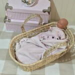 Capazo de palma mini para muñeco