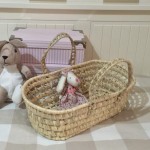 Capazo de palma mini para muñeco