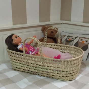 Comprar Capazo cuna de palma para muñeco  en CesteriaGretel.Com