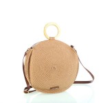 Bandolera de rafia tostado