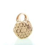 Bolso crema de rafia