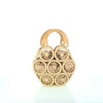 Bolso crema de rafia