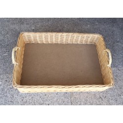 Bandeja natural rectangular