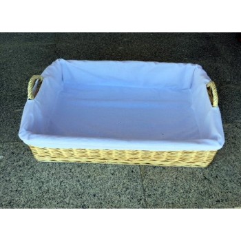 Bandeja rectangular con forro