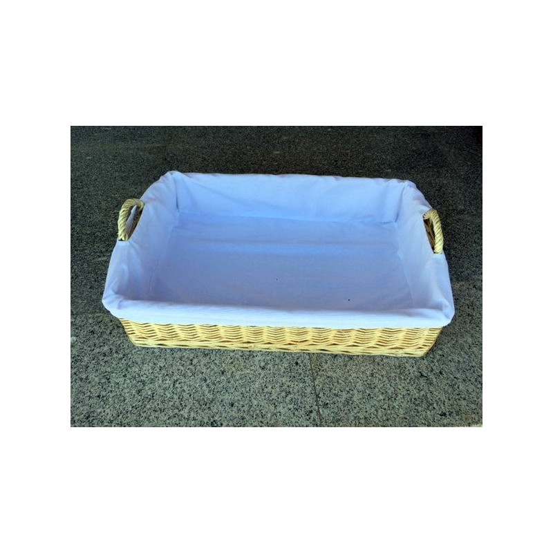 Bandeja rectangular con forro