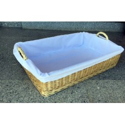 Bandeja rectangular con forro