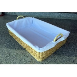 Bandeja rectangular con forro