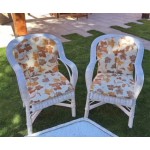 Sillón armadura blanco con tapicería