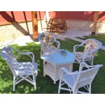 Sillón armadura blanco con tapicería