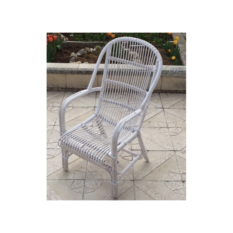 Sillon bambú rollo lacado