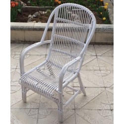 Sillon bambú rollo lacado