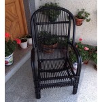 Sillón bambú en negro