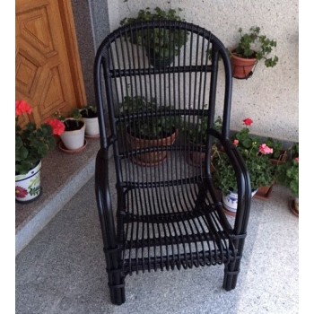 Sillón bambú en negro