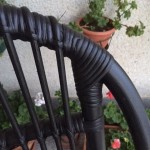 Sillón bambú en negro