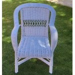 Comprar Sillón armadura rollo lacado blanco en CesteriaGretel.Com