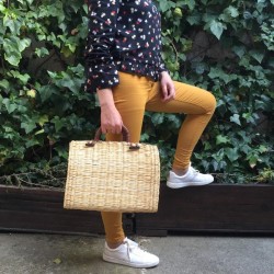 Bolso de junco mediano