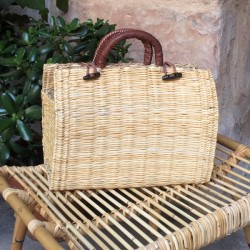 Bolso de junco mediano