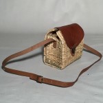 Bolso bandolera junco marrón