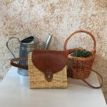 Bolso bandolera junco marrón