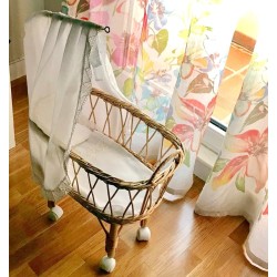 Cunita vestida c/dosel