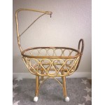 Comprar Cuna de juguete de caña con dosel en CesteriaGretel.Com