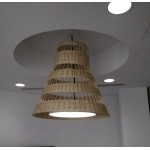 LAMPARA MIMBRE ACAMPANADA