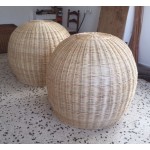 LAMPARA BLOBO MIMBRE NATURAL