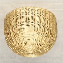 LAMPARA MIMBRE REDONDA TECHO