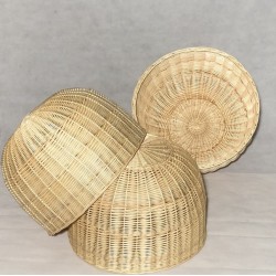 LAMPARA MIMBRE REDONDA TECHO