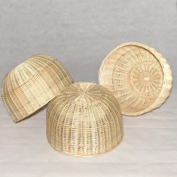 LAMPARA MIMBRE REDONDA TECHO