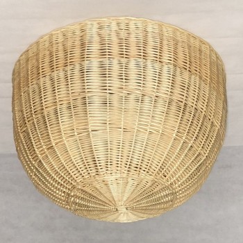 LAMPARA MIMBRE REDONDA TECHO