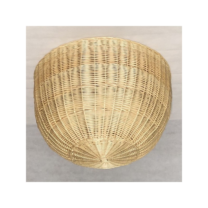 LAMPARA MIMBRE REDONDA TECHO
