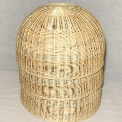 LAMPARA MIMBRE REDONDA TECHO