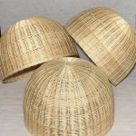 LAMPARA MIMBRE REDONDA TECHO