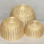 LAMPARA MIMBRE REDONDA TECHO