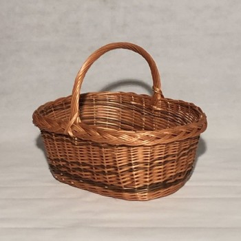 Comprar Cesta de mimbre bicolor con asa en CesteriaGretel.Com