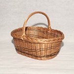 Comprar Cesta de mimbre bicolor con asa en CesteriaGretel.Com