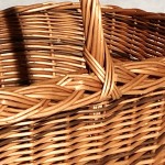 Comprar Cesta de mimbre bicolor con asa en CesteriaGretel.Com