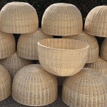 LAMPARA MIMBRE REDONDA TECHO