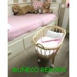 CUNA MUÑECO REBORN VESTIDA