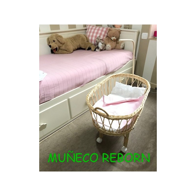 CUNA MUÑECO REBORN VESTIDA